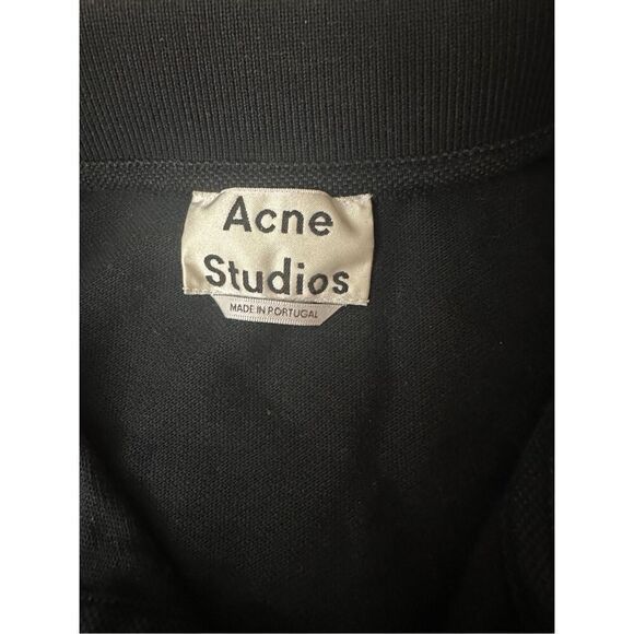 Acne Studios Falco Face PSS117 Polo Logo Tee  Size  S - Picture 3 of 6